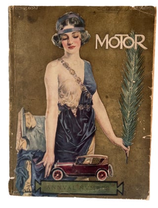 Motor Magazine from 1923 featuring women drivers and vintage advertisements. Automobile Women Employment.