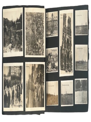 World War I Soldier&rsquo;s Photograph Album Showing Battlefield Destruction Allied Armies and Civilian Life in France 1915&ndash;1918