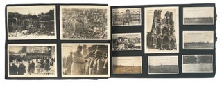 World War I Soldier’s Photograph Album Showing Battlefield Destruction Allied Armies and Civilian Life in France 1915–1918