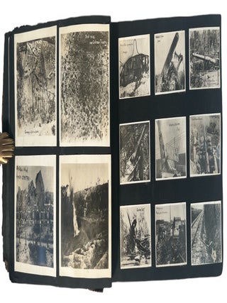 World War I Soldier&rsquo;s Photograph Album Showing Battlefield Destruction Allied Armies and Civilian Life in France 1915&ndash;1918