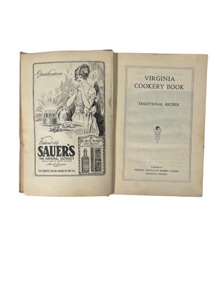 Women Suffrage Cookbook: Virginia Cookery Book Published by Virginia League of Women Voters, 1921