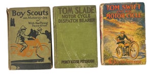 Archive of 3 Early Motorcycle Young Adult Novels from the early 1900s. Novels Motorcycle.