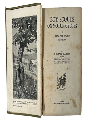 Motorcycle Adventure Book Archive Showing Early Fictional Uses of Motor Travel, Scouting, and Wartime Dispatch Riding, 1910 to 1918