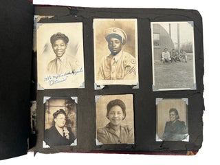 Item #20187 African American Women's Army Corps (WAC) Photo Album WWII. WAC Women in Military