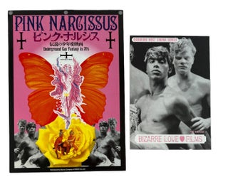Item #20268 Rare 1971 "Queer Masterpiece", Pink Narcissus Japanese Film Promotionals. Pink...