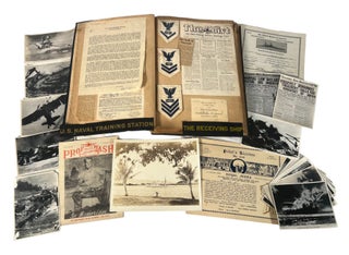 Item #20296 Pearl Harbor Attack Archive with News Flash. Pearl Harbor World War II