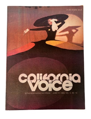 Early Gay newspaper California Voice, June, 1983 Vol. 5 No. 13 covering 30 years of Gay Pride in. California Voice LGBTQ.