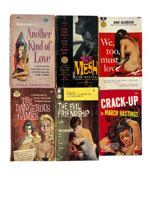 Early Archive of 5 Lesbian Pulp Novels All Written By Women in the 1950s and 1960s. Women Authors LGBTQ Pulp.