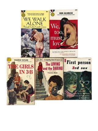 Early Lesbian Pulp Novels Collection All Written by Women Authors from the 1950s. Women Authors LGBTQ Pulp.