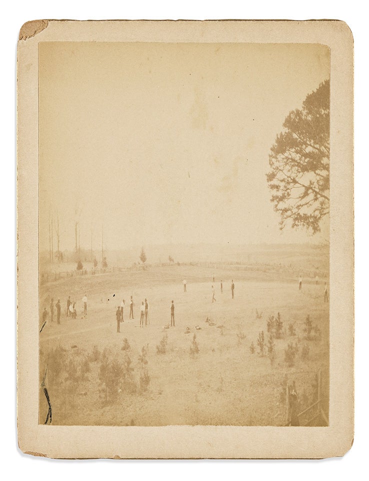 Early African American School Boydton Academic and Bible Institute Cabinet Card of a Baseball...