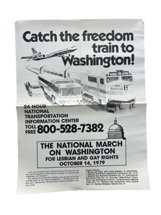 The Gay and Lesbian Rights First National March on Washington -1979 Poster. LGBTQ March on Washington.