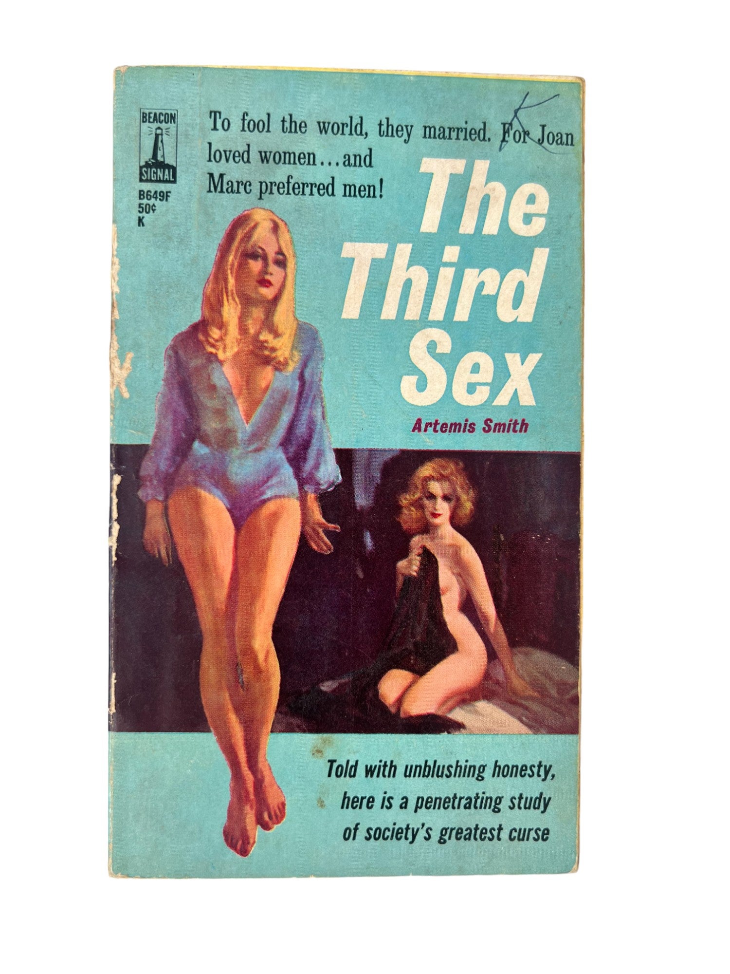 Early Lesbian Pulp novel The Third Sex by Artemis Smith | Artemis Smith  Lesbian Pulp