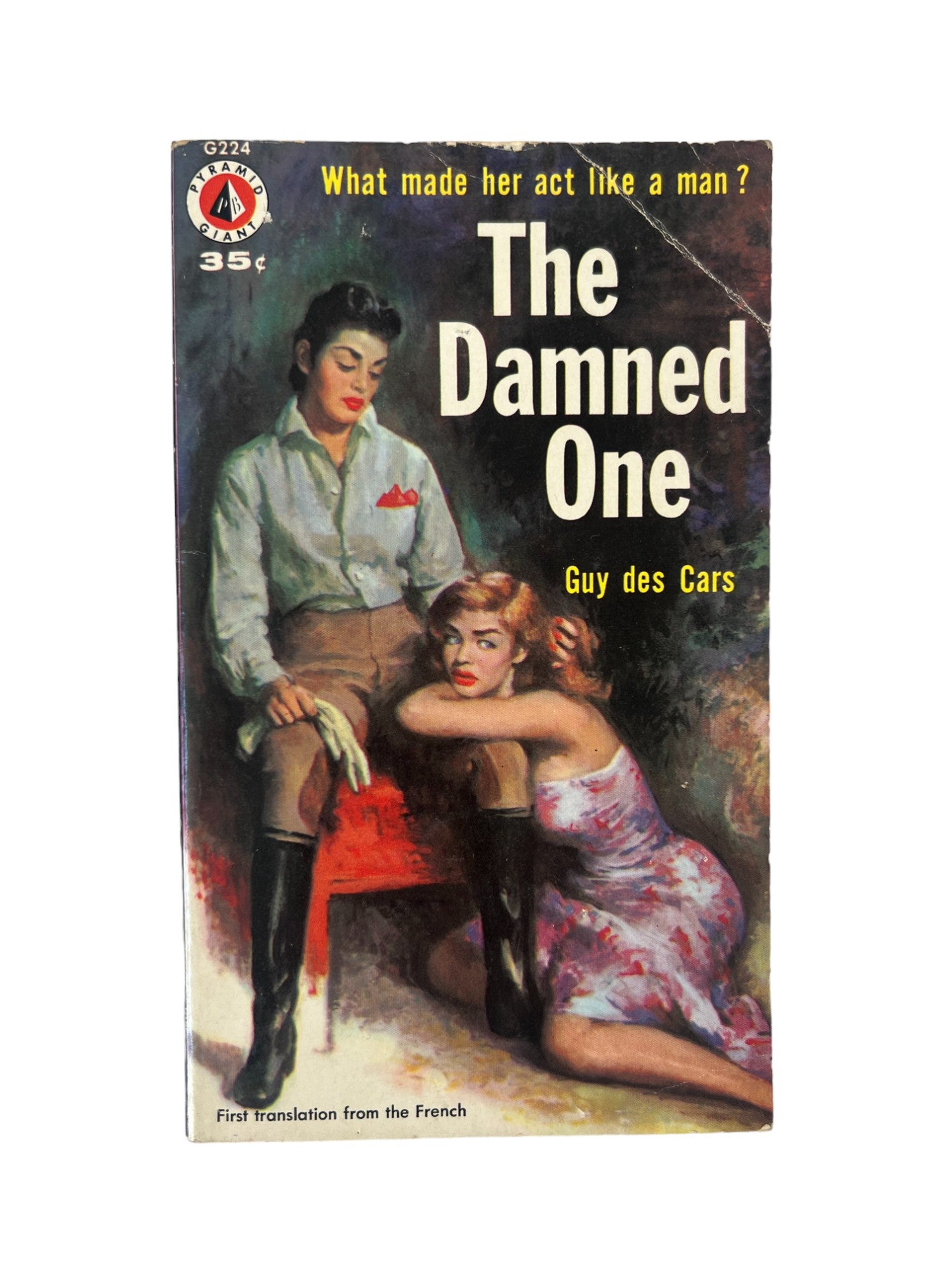 Early Lesbian Pulp Novel The Damned One By Guy Des Cars 1956 Guy Des