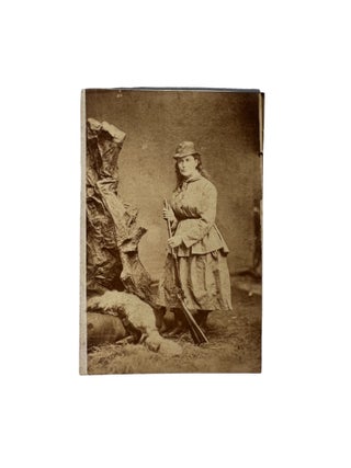Original 1876 CDV Photo of Female Hunter and Founder of Modern Taxidermy Martha Maxwell. Martha Maxwell Female Hunter.