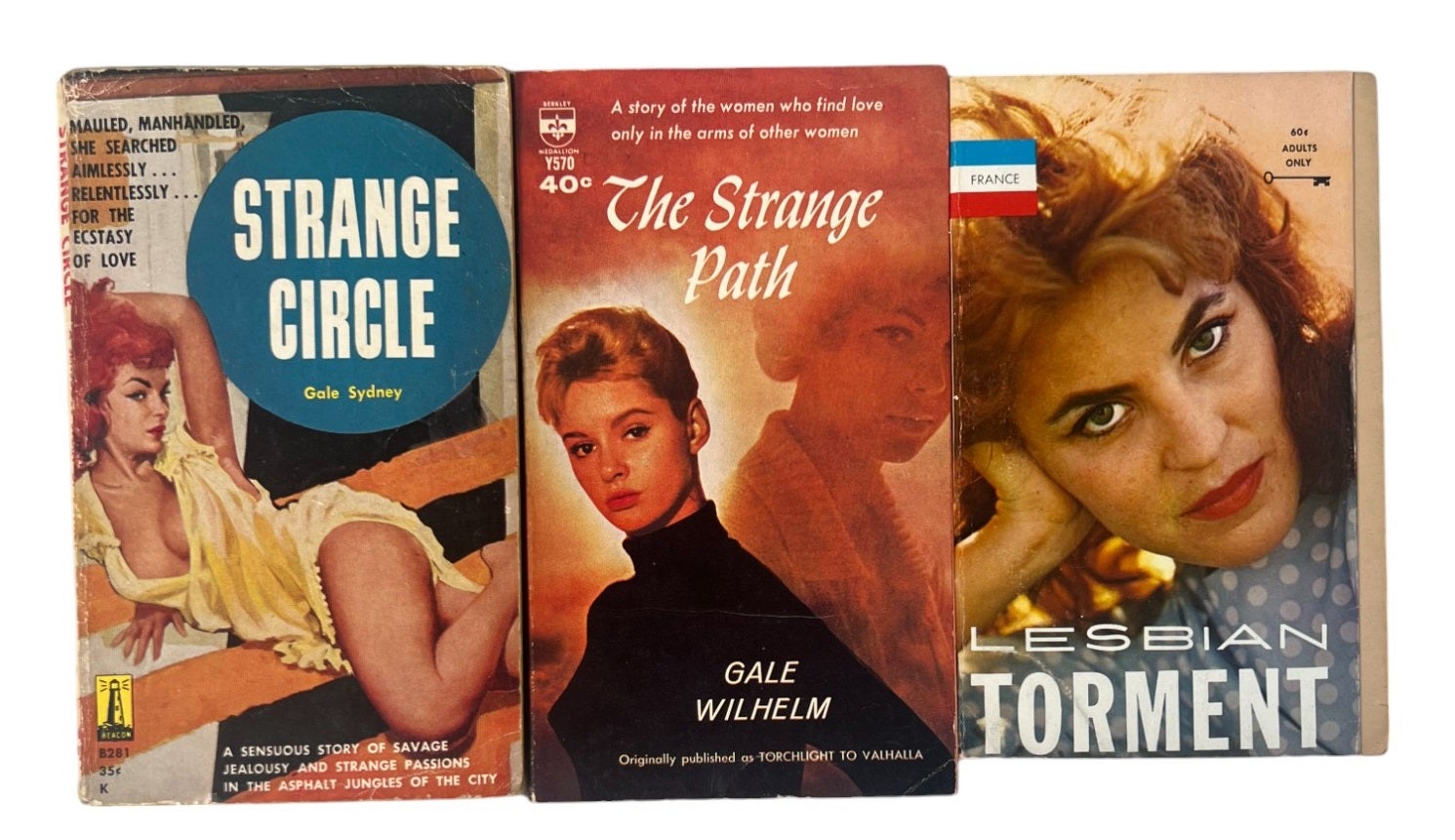 Early Collection Of Pro Lesbian Pulp Novels From The 1950s And 1960s