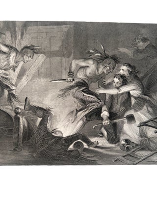 Revolutionary War History F. O. C. Darley Engraving of the Wyoming Massacre 1878