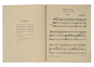 "Water Boy: A Negro Convict Song" by Avery Robinson. 1922