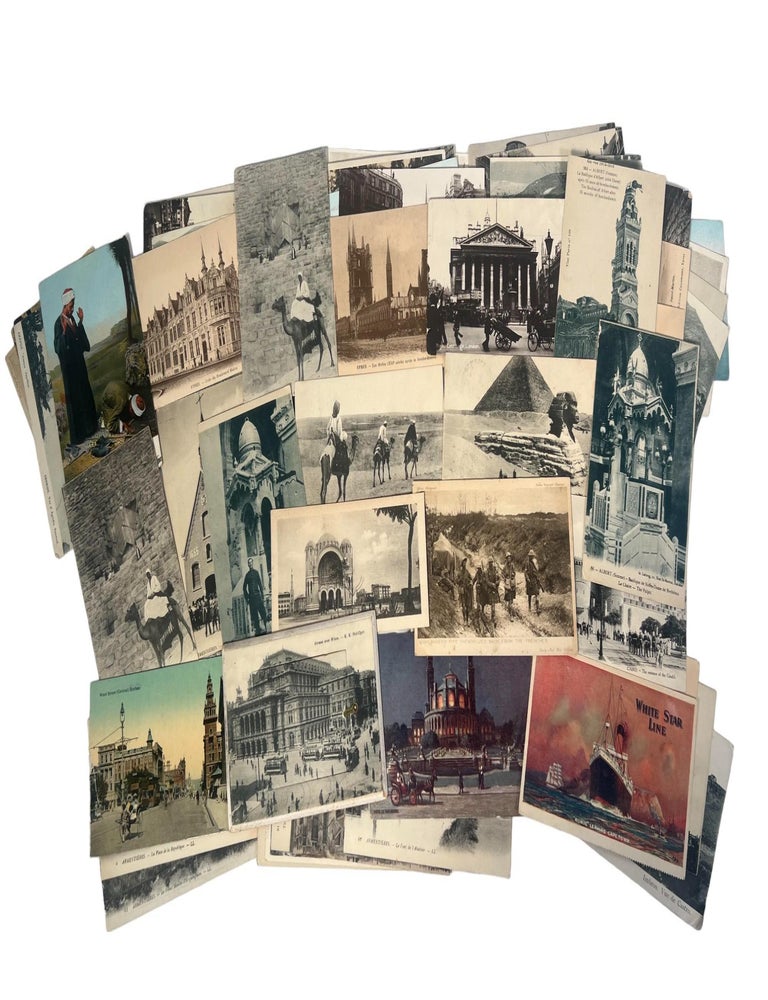 Item #20733 Archive of Handwritten Postcards with Heartfelt Correspondences from a W.W.I Australian Soldier during the Gallipoli Campaign and Going through Europe and Northern Africa, ANZAC Australian Soldier.