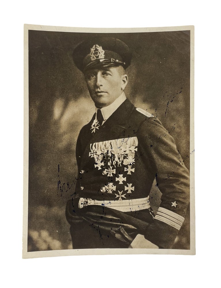 Item #20872 WW1 U-Boat Commander Felix Count Luckner Signed Photograph. WW1.