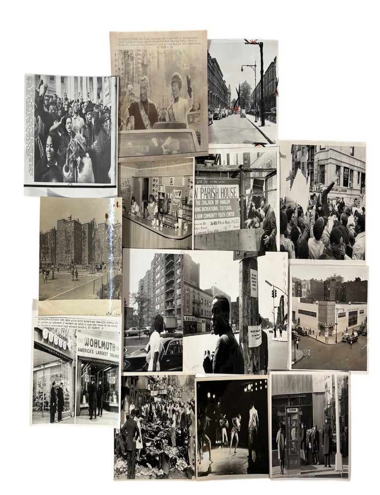 Item #20978 African American Urban History Harlem Press Photo Archive Documenting Civil Rights Era Community Life and Political Activism 1940s to 1960s. Harlem Culture, Civil Unrest Archive.