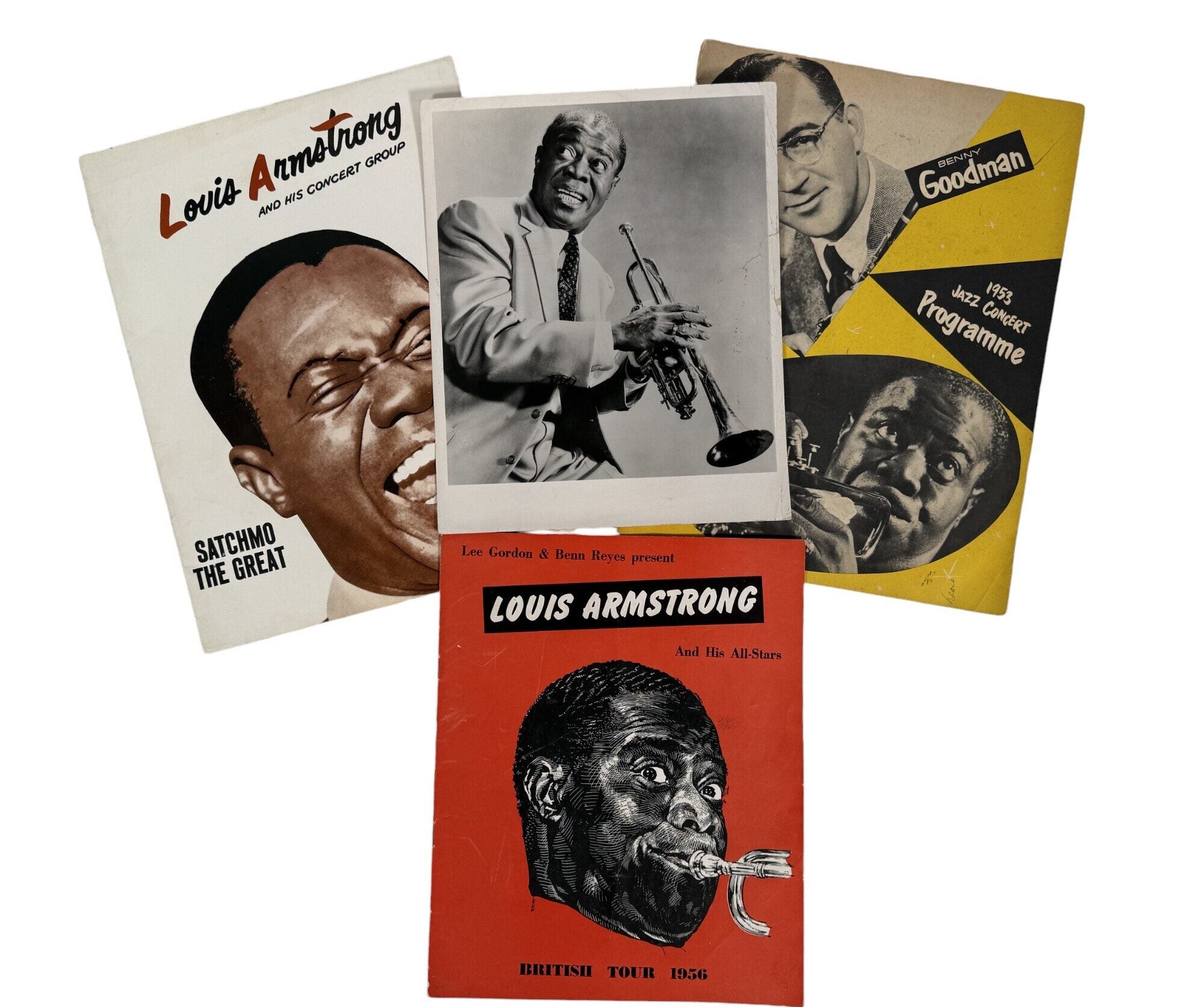 1953～54年 ルイ・アームストロング コンサートパンフレット 中古 