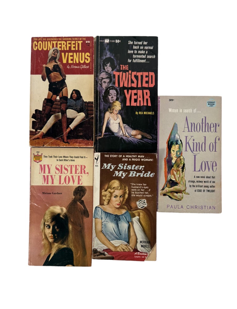 Item #21037 Women Authored Lesbian Pulp Novels Including Transgender Representation and Interracial Themes in Mid Twentieth Century Fiction. Marion Zimmer Bradley, Paula Christian.