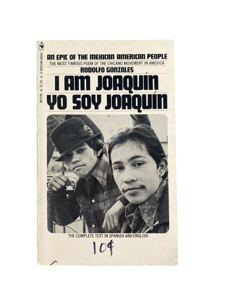 Item #21146 Chicano Movement Epic Poem on Mestizo Identity and Civil Rights, 1972. Rodolfo Gonzales.