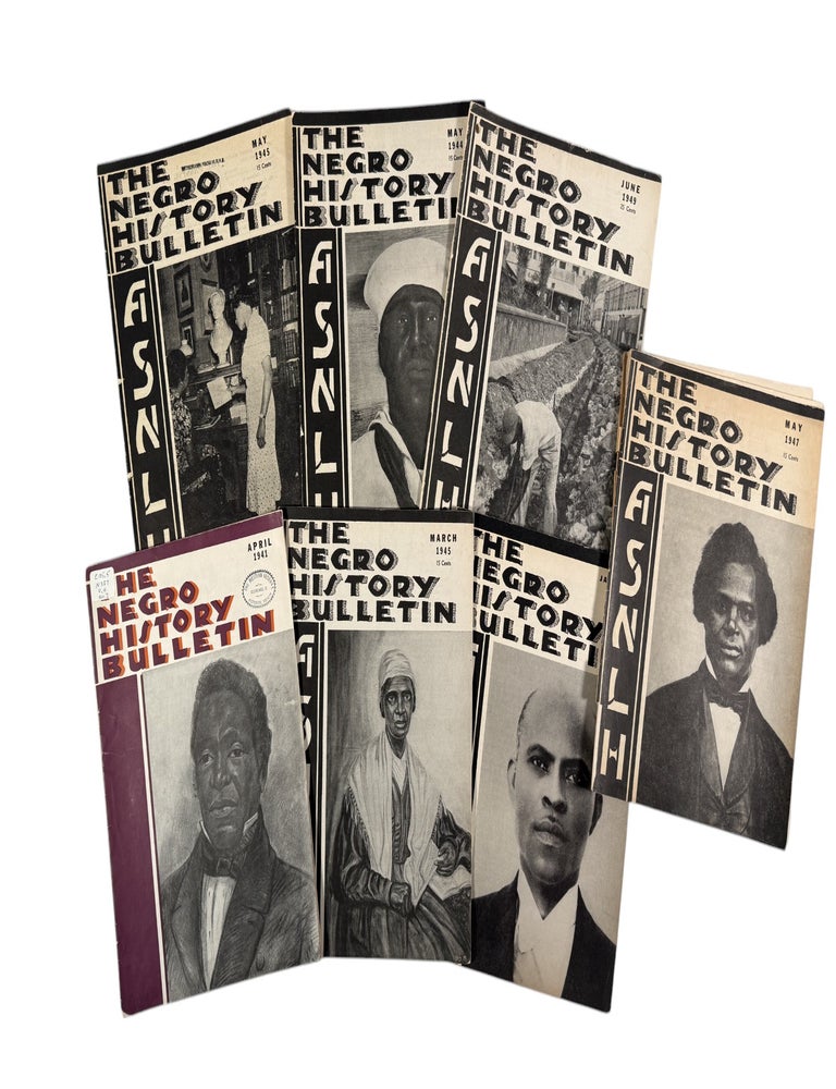 Item #21168 African American History Carter G Woodson&rsquo;s Negro History Bulletin Issues 1941 to 1949 Documenting Black Historical Education. Negro History Bulletin.