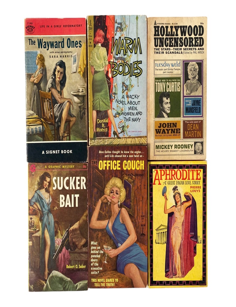 Item #21299 Crime, Lust, and Scandal Six Pulp Novels Collection, 1946-65. Pulp archive 1940s-1960s.