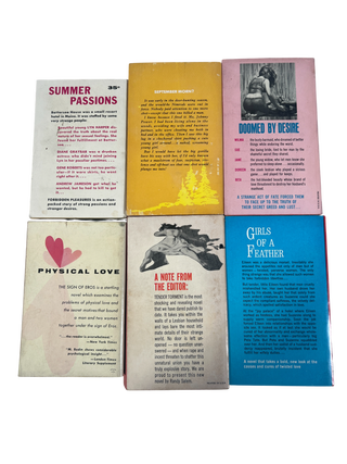 LGBTQ+ History and Mid Century Pulp Fiction 1953 to 1967 Six Novels Addressing Queer Desire Gender Roles and Social Constraint
