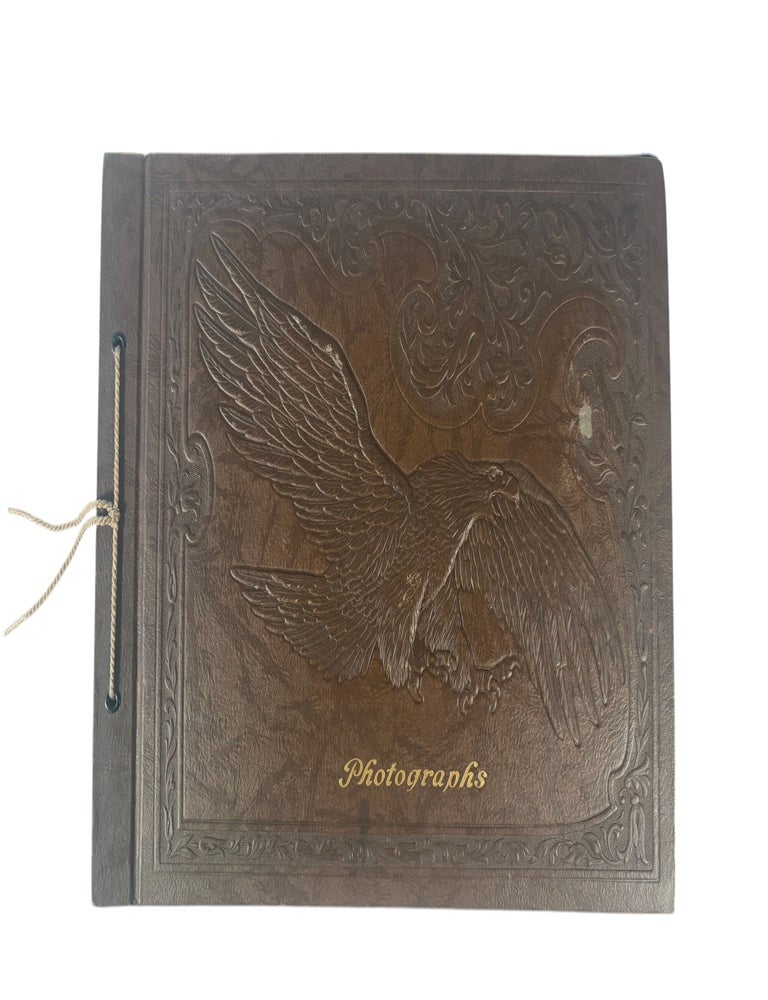 Item #21375 American Motorsports History. 1930s Motorcycle Racing and Road Travel Photograph Album Featuring Harley Davidson and Indian Competition Culture. Harley, Indian Motorcycle Racers.