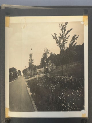 American Motorsports History. 1930s Motorcycle Racing and Road Travel Photograph Album Featuring Harley Davidson and Indian Competition Culture.