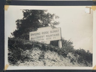 American Motorsports History. 1930s Motorcycle Racing and Road Travel Photograph Album Featuring Harley Davidson and Indian Competition Culture.