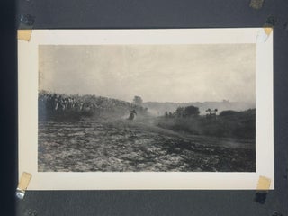 American Motorsports History. 1930s Motorcycle Racing and Road Travel Photograph Album Featuring Harley Davidson and Indian Competition Culture.