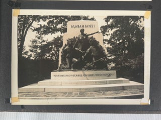 American Motorsports History. 1930s Motorcycle Racing and Road Travel Photograph Album Featuring Harley Davidson and Indian Competition Culture.