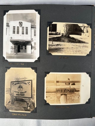 Japan Occupation U.S. Army 1st Cavalry Brigade Extensive Photo Album chronicling US military operations, including Japanese American Nissei Soldiers, and interactions with Japanese laborers, workers, farmers daily life. 1945-1947