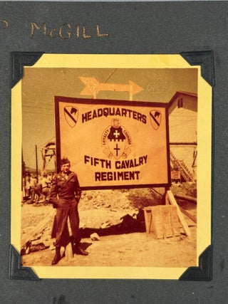 Japan Occupation U.S. Army 1st Cavalry Brigade Extensive Photo Album chronicling US military operations, including Japanese American Nissei Soldiers, and interactions with Japanese laborers, workers, farmers daily life. 1945-1947