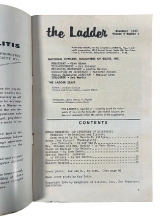 Lesbian Periodical Culture and Community Formation in The Ladder, 1965&ndash;1972