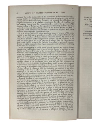 African American Military History Civil War 1864 Lincoln Message on Rights of Black Soldiers and Chaplains