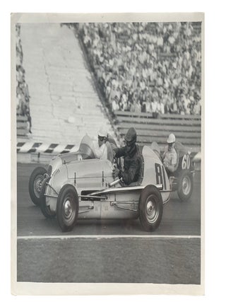 Southern California Motorsports Photography Showing Open Wheel Racing at the Los Angeles Memorial Coliseum, Circa 1940s&ndash;1950s