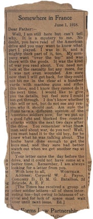 World War I Battlefield Memory Archive Postcards and Letters from U.S. Engineer in France Showing Argonne and Verdun War Damage
