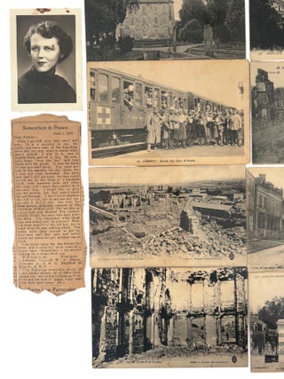 World War I Battlefield Memory Archive Postcards and Letters from U.S. Engineer in France Showing Argonne and Verdun War Damage