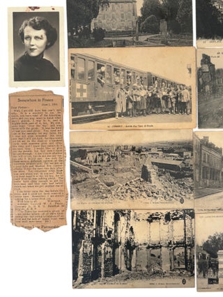World War I Battlefield Memory Archive Postcards and Letters from U.S. Engineer in France Showing Argonne and Verdun War Damage