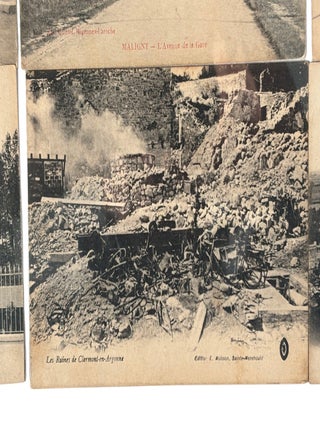 World War I Battlefield Memory Archive Postcards and Letters from U.S. Engineer in France Showing Argonne and Verdun War Damage