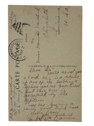 World War I Battlefield Memory Archive Postcards and Letters from U.S. Engineer in France Showing Argonne and Verdun War Damage