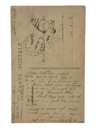 World War I Battlefield Memory Archive Postcards and Letters from U.S. Engineer in France Showing Argonne and Verdun War Damage