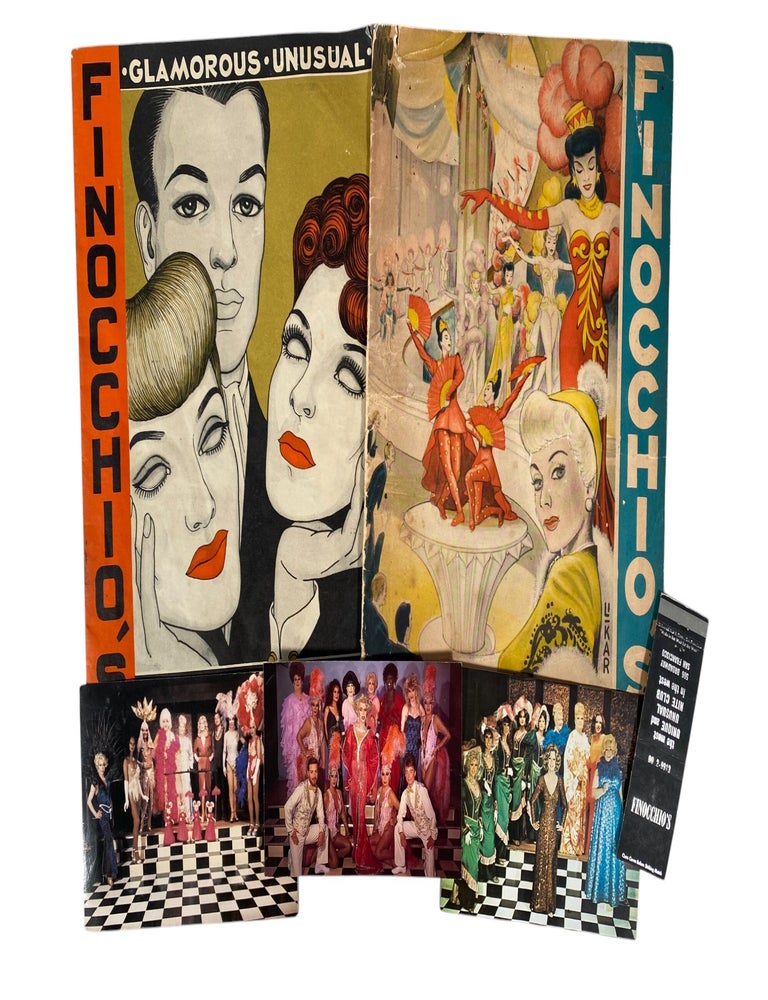 Item #21811 LGBTQ History Finocchio&rsquo;s San Francisco Drag Club Performance Ephemera Documenting Female Impersonation Culture 1940s&ndash;1950s. Finocchio's.