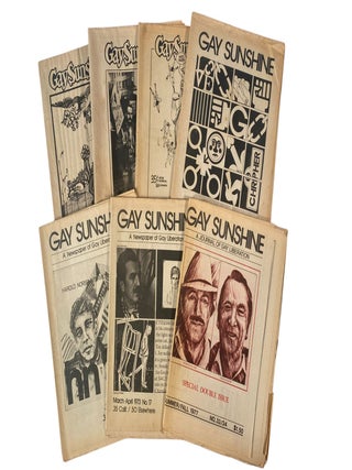 Item #21820 Gay Sunshine Newspaper Archive Documenting Radical Gay Liberation Politics and Queer...