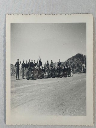 1950s Motorcycle Club Riding Through the California Mountains, Photo Archive