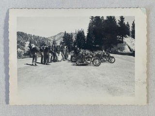 1950s Motorcycle Club Riding Through the California Mountains, Photo Archive